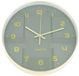 KNUS Lifestyle Wandklok Misty Groen Kunststof Rond 30 cm USB