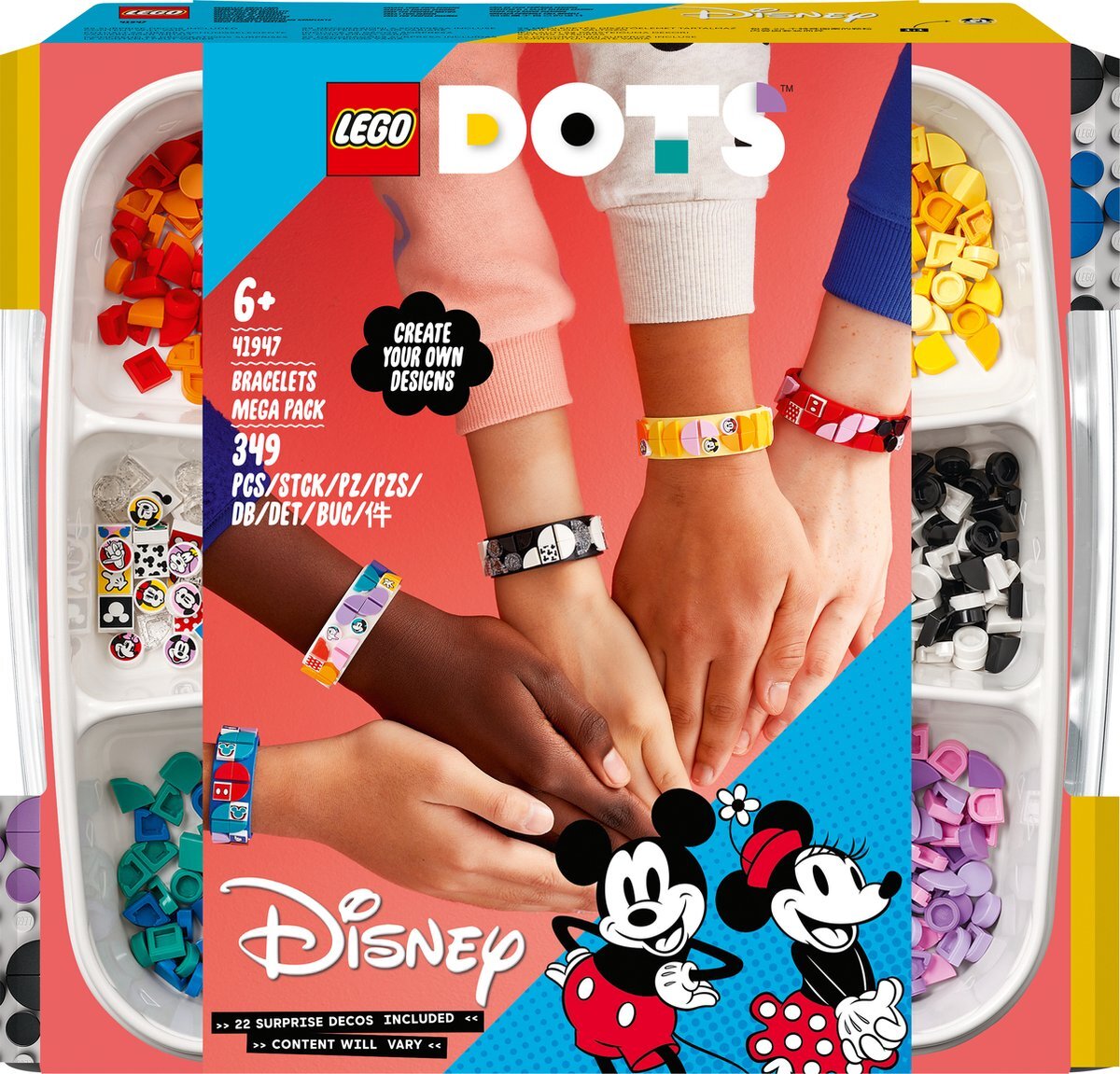 lego DOTS Mickey & Friends: megapak armbanden - 41947