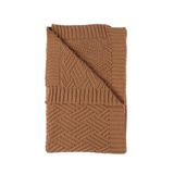 NOUKIE'S - Gebreide deken - Mix & Match - Caramel - 75 x 100 cm