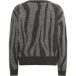 KAFFE Women's Pullover Round Neck Printed Regular Fit Long Sleeves Hip Length