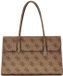GUESS Kiera Tote Latte Logo Schoudertas Lichtbruin