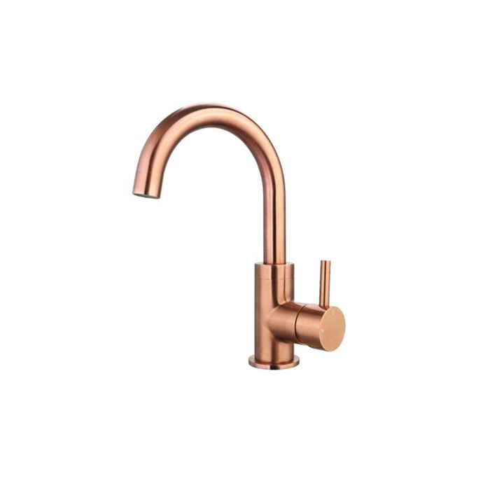 Badkamerplanet Opbouw Wastafelkraan Lucera Brons Geborsteld