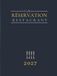 Cahier de réservation restaurant 2027: Agenda avec 2 pages par jour du vendredi au dimanche et jours fériés, jours de la semaine non fériés 1 page. ... avec couverture relié, 550 pages grand format