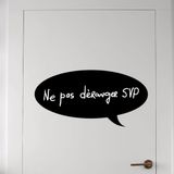 Ambiance Sticker Schoolbordsticker - uitwisbare zelfklevende muurstickers - BUBBLES - 70x35cm
