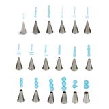 Decora 0263008 Pastry decorating nozzle Stainless steel