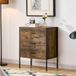 Vida Designs Brooklyn Industriële ladekast Rustieke slaapkamer opbergeenheid, kast dressoir met metalen frame (donker hout, 3 lade)