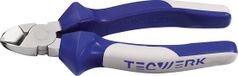 TECWERK Zijkniptang L.140mm kop verchroomd meercomponenten handgrepen max.1,8mm