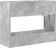 vidaXL - Opslaghaak & Rek Beton Grijs 65 x 24 x 50 cm Bewerkt Hout
