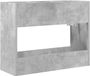 vidaXL - Opslaghaak & Rek Beton Grijs 65 x 24 x 50 cm Bewerkt Hout