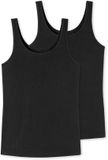 Uncover by Schiesser Tanktop met bandjes 2-pack zwart