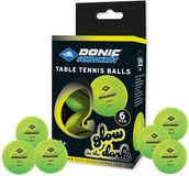Donic-Schildkröt Glow in the Dark Tafeltennisballen set 6 stuks