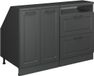 Vicco Rion Kastenset voor schuine wand – 120 cm Set van 2 kastrompen 60 cm diepte Antraciet landhuis