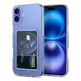 Spigen Crystal Slot Hoesje Geschikt voor Apple iPhone 16 Plus | Ruimte voor 1 Pasje | Back Cover | Transparant