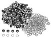 OEM 300 vis métalliques de 3 mm avec rondelles, finition noir mat