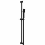 vidaXL Douchesysteem set zwart 100 cm roestvrij staal