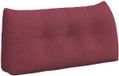 VidaXL Rugkussen wijnrood 100 x 24 x 50 cm stof
