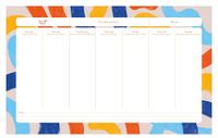 Quo Vadis - Bureauonderlegger met bladen - Meertalig - Iconisch - Geel - 16,5 x 26,5 cm - Clairefontaine wit papier - Gemaakt in Frankrijk
