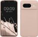 kwmobile telefoonhoesje geschikt voor Google Pixel 8 - Hoesje met siliconen coating - Smartphone case in kokosmelk
