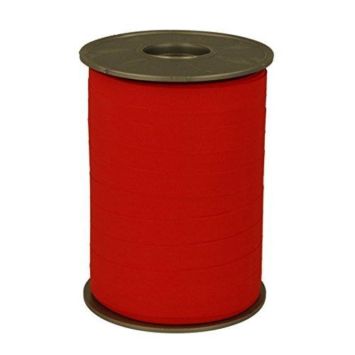 Präsent Ringelband Opak - 10 mm x 200 m, rood