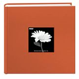 Pioneer Photo Albums Stoffen Frame Cover Fotoalbum 200 Zakken Houden 4x6 Foto's, Mandarijn Oranje, Medium