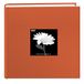Pioneer Photo Albums Stoffen Frame Cover Fotoalbum 200 Zakken Houden 4x6 Foto's, Mandarijn Oranje, Medium