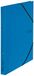 VON Leitz 30120035 Ringband A4, karton, met 2 ringen en elastische sluiting, 25 mm rugbreedte, voor 140 vellen, ringmechanisme, voor school, studie en thuis, blauw