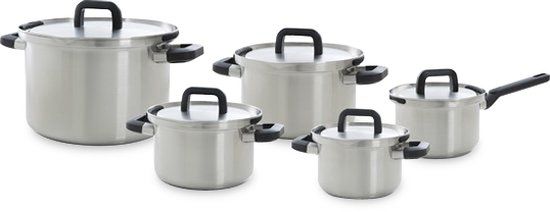 BK Flow Cool 5-delige pannenset - PFAS-vrij - Zilver