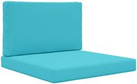vidaXL - Buitenbankkussen - Polyester - Turquoise - 80 x 80 cm