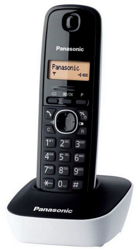 Panasonic KX-TG1611FRW DECT-telefoon Zwart, Wit