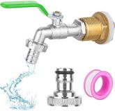 Unyqoos® Robuuste messing waterkraan met filtersysteem voor tuin en huishoudelijk gebruik - vert