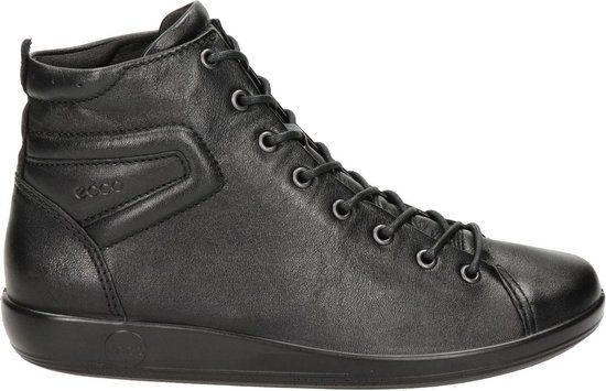 ECCO SOFT 2.0 Dames Veterboot - Zwart - Maat 36