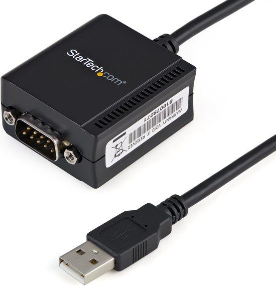 Startech ICUSB231F - USB naar RS232 Seriële Adapter Kabel - 1.83 m - Zwart