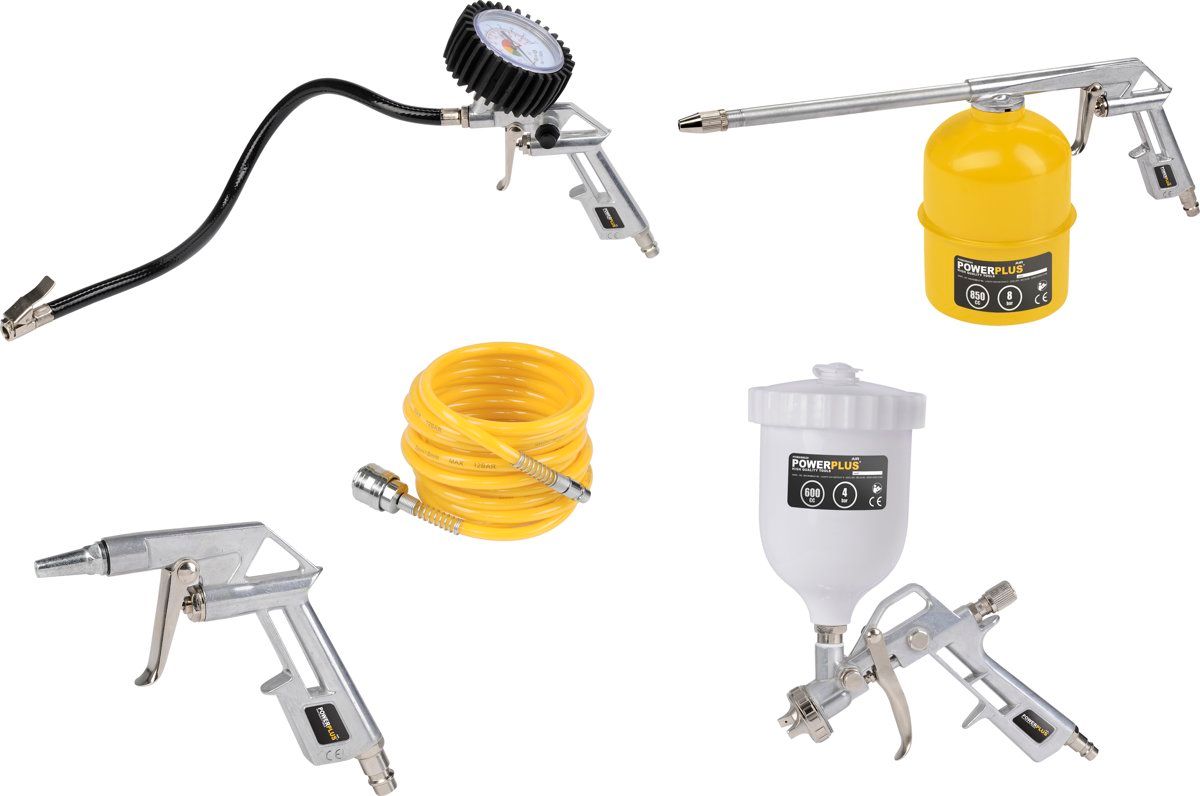 Powerplus POWAIR0020 Pneumatische basisset - 5400338041020