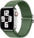 Strap-it Gevlochten smartwatch bandje - groen - 44/45/46/49mm