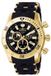Invicta Sea Spider 0140 - heren polshorloge - roestvrij staal - siliconen - zwart - goudkleurig - mineraalglas - 50 mm
