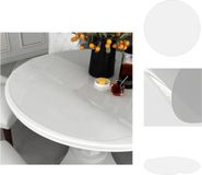 vidaXL Tafelbeschermer Ø 120 cm 1,6 mm PVC transparant