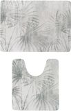 Tendance badkamer matten set Urban Oasis - toiletmat/badmat - microfiber - antislip