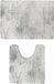Tendance badkamer matten set Urban Oasis - toiletmat/badmat - microfiber - antislip