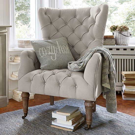 Loberon Fauteuil Migré linnen