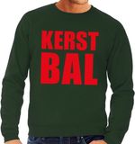 Bellatio Decorations Foute kersttrui - Kerst Bal - groen - Heren - Maat M