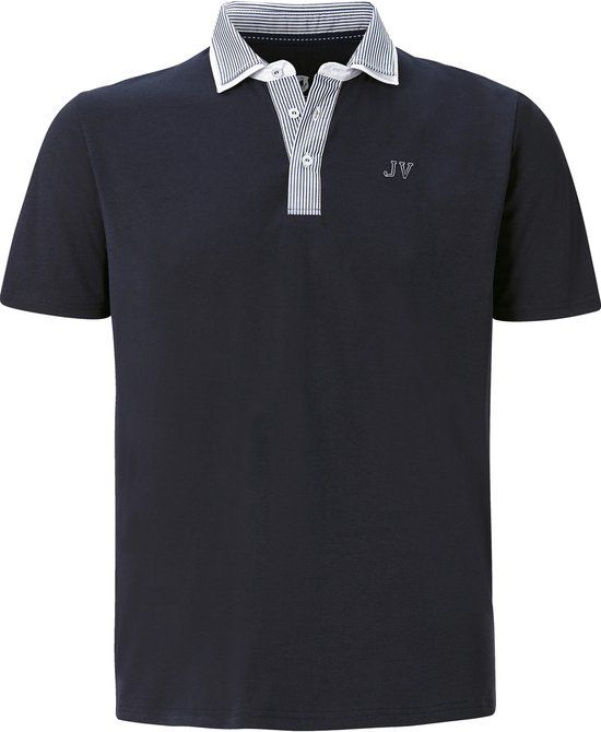 Jan Vanderstorm heren Poloshirt - 7XL - donkerblauw - Katoen