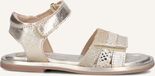 Ton & Ton Meisjes Platte sandalen - Stina - Goud - Leer - Platte zool - Maat 30