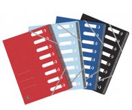Oxford TopFile+ map met 8 vakken, A4-formaat, elastische sluiting, multistraat, nietje, willekeurige kleur