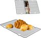 KADAX grille de refroidissement, grille de refroidissement en acier, grille à gâteau pour gâteaux, biscuits et biscuits, grille de refroidissement, revêtement antiadhésif, grille de cuisson, grille de refroidissement (noir)