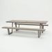 Vita Massa Taupe XL Rechthoekige Picknicktafel