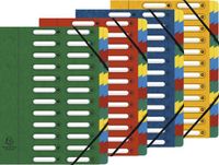 Exacompta 4x Sorteermap HARMONIKA® met uitrekbare rug en uitgesneden vensters - 24 indelingen - Geassorteerd - 5324E