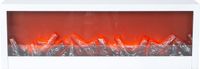 Merkloos IKO sfeerhaard/open haard - wit - met led verlichting - L60 x H20 cm