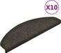 vidaXL Trapmatten zelfklevend 10 st 65x21x4 cm antraciet