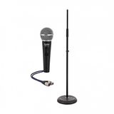 SubZero SZM-11S Dynamic Vocal Microphone with Switch, Straight Stand Pack