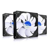AABCOOLING Super Silent Fan 12 - Stille en Efficiente 120mm Ventilator met 4 Anti-trillingsdempers, Koelventilator, PC-ventilator, 12V - Voordeelverpakking 3 Stuks, 13,9 dB